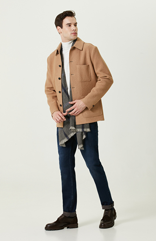 5 Cepli İndigo Denim Pantolon