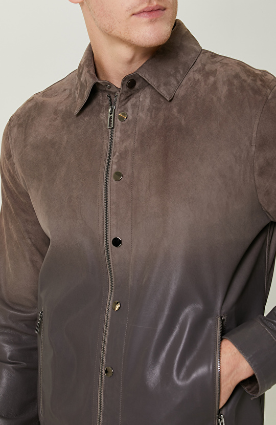 Vizon Süet Deri Mont