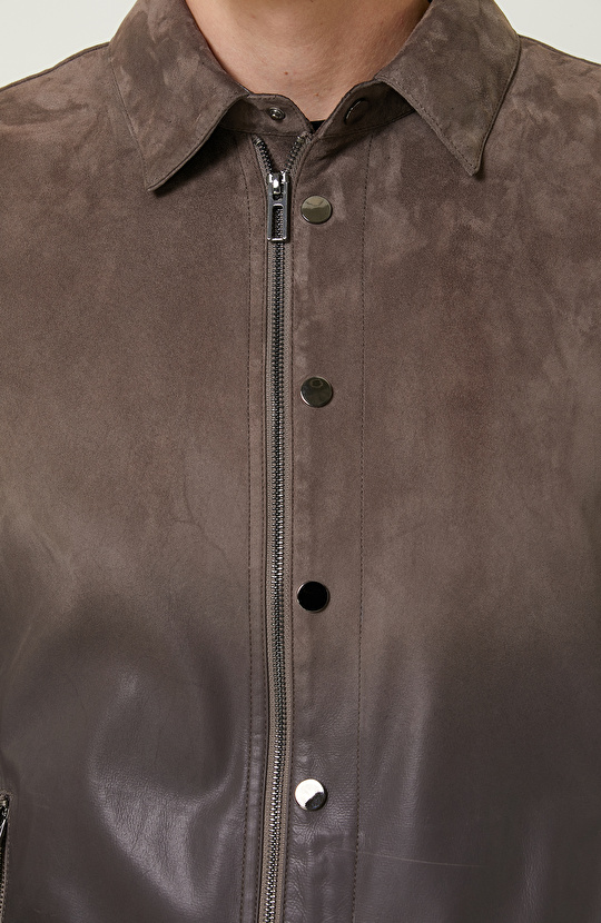 Vizon Süet Deri Mont