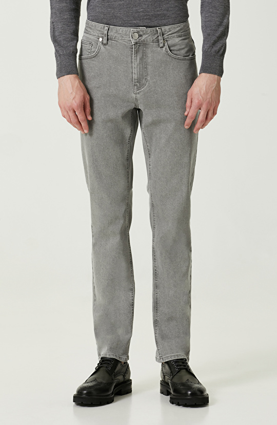 5 Cepli Gri Denim Pantolon