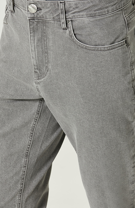 5 Cepli Gri Denim Pantolon