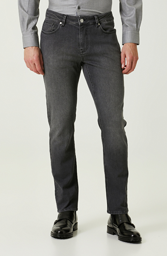 5 Cepli Denim Siyah Pantolon