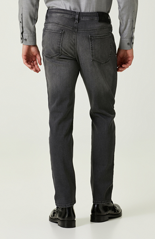 5 Cepli Denim Siyah Pantolon