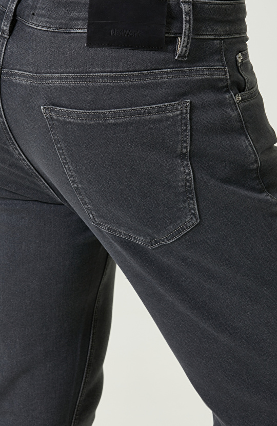 5 Cepli Gri Denim Pantolon