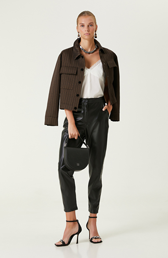 Limited Ekru Askılı İpek Bluz