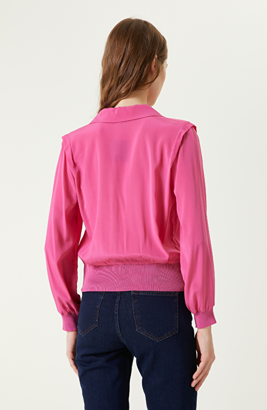 Limited Pembe İpek Bluz