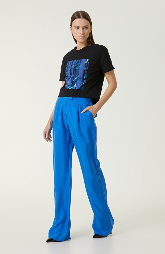 Siyah Baskılı T-shirt