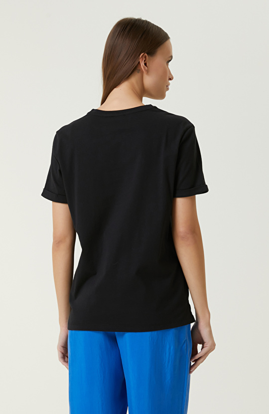 Siyah Baskılı T-shirt