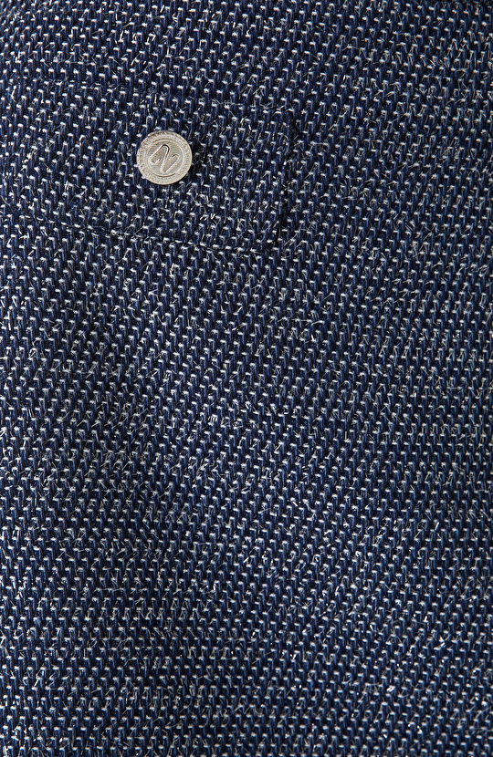 Lacivert Tüvit Mini Etek