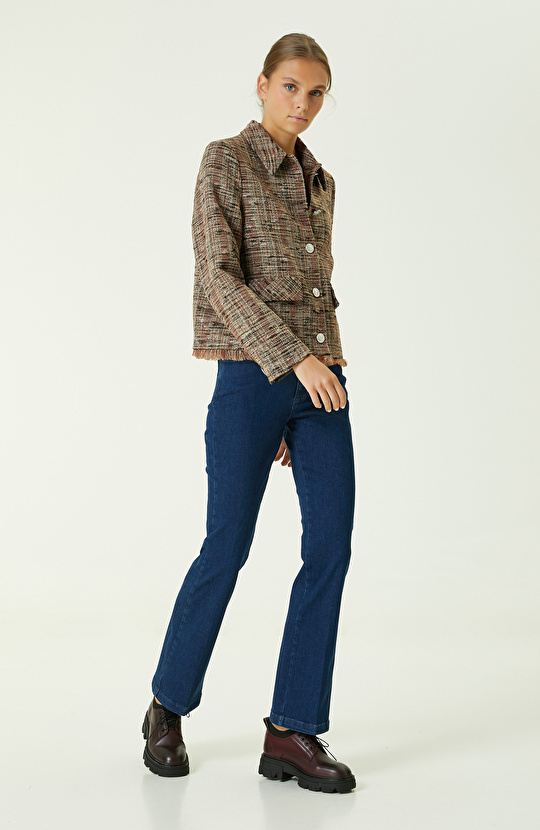 Kahverengi Tüvit Ceket