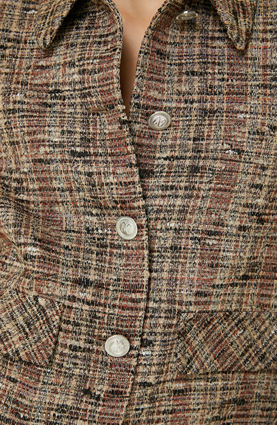 Kahverengi Tüvit Ceket