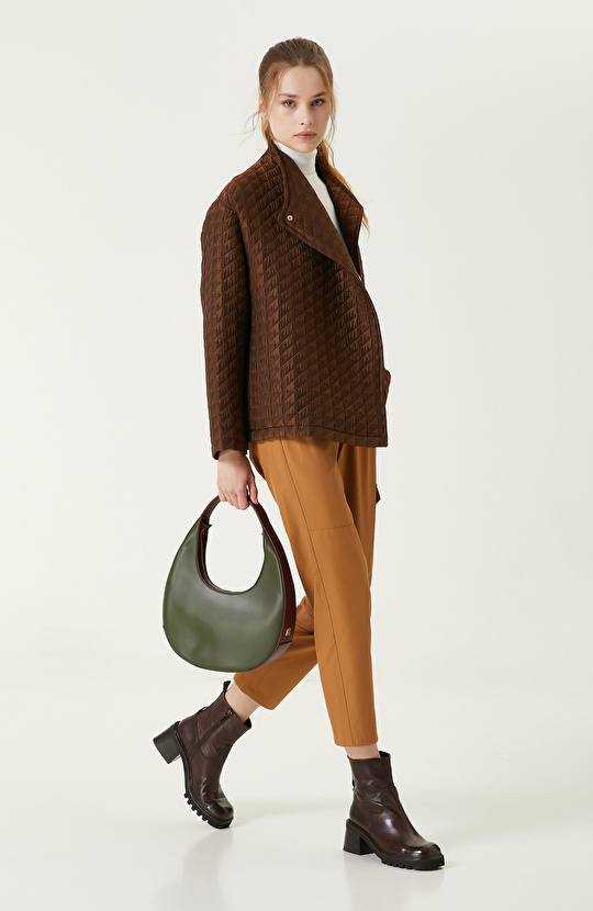 Bakır Rengi Kapitone Mont