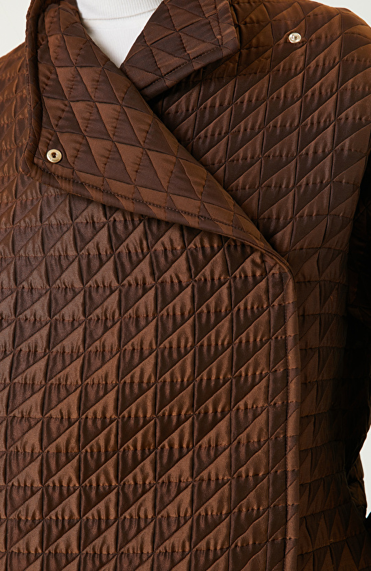 Bakır Rengi Kapitone Mont