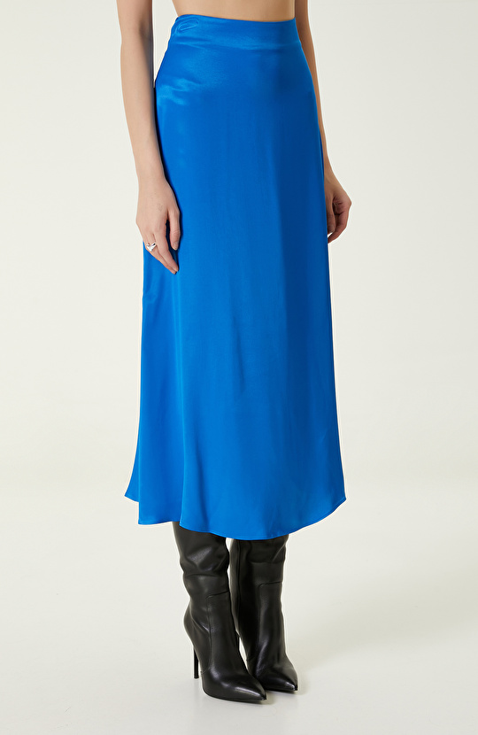 Saks Uzun Saten Etek