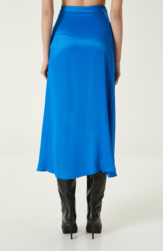 Saks Uzun Saten Etek