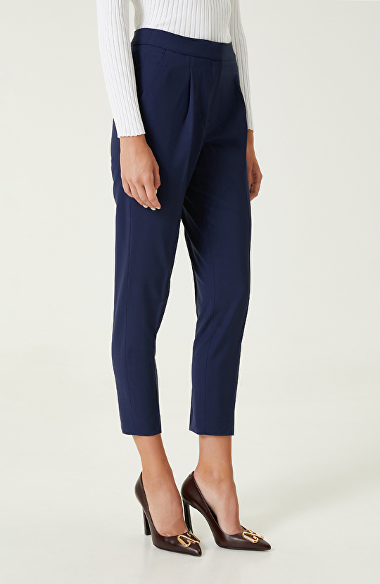 Lacivert Düz Kesim Pantolon