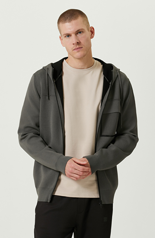 N-Tech Vizon Kapüşon Yaka Triko Mont