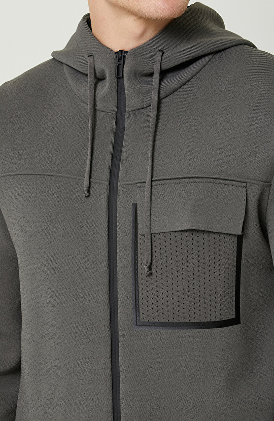 N-Tech Vizon Kapüşon Yaka Triko Mont