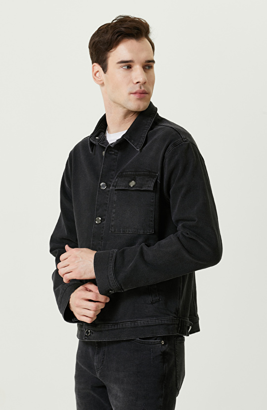 Yan Cepli Antrasit Denim Mont