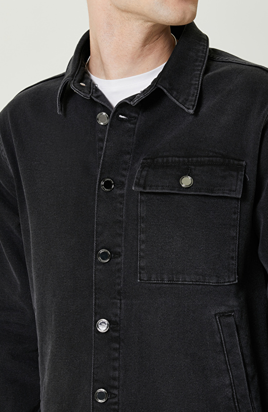 Yan Cepli Antrasit Denim Mont