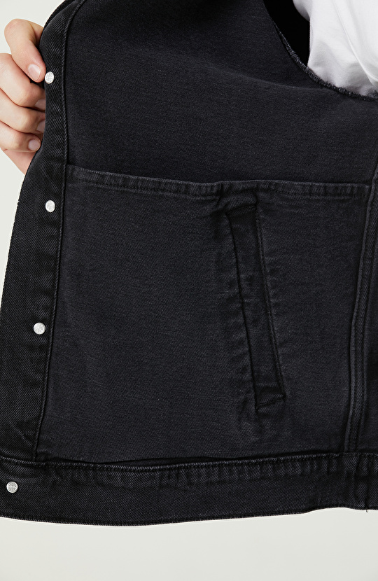 Yan Cepli Antrasit Denim Mont