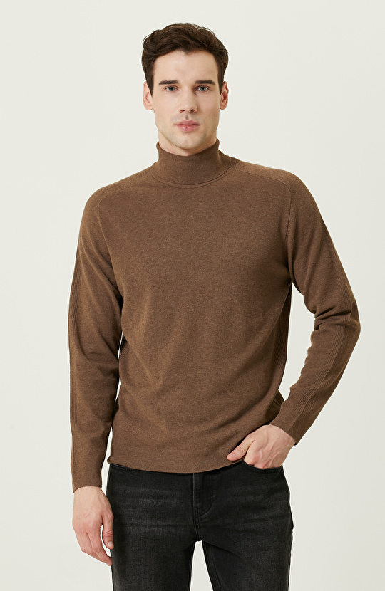 Vizon Balıkçı Yaka Triko Kazak