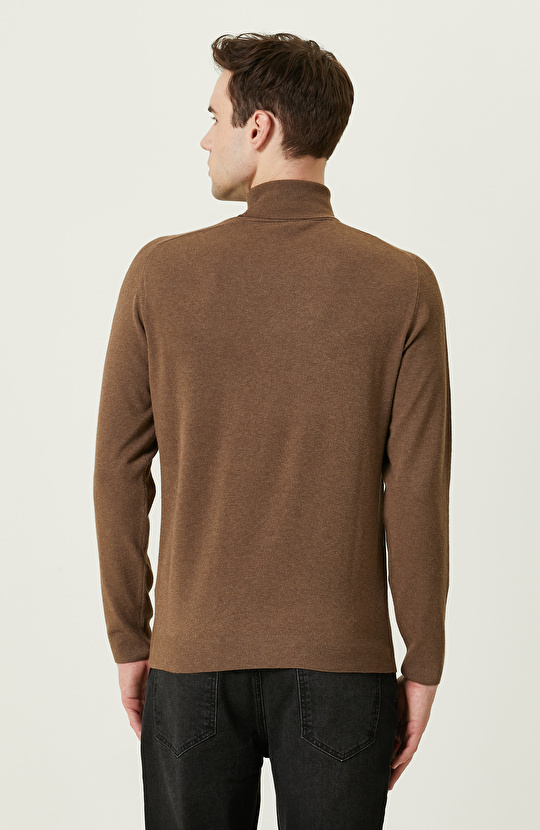 Vizon Balıkçı Yaka Triko Kazak