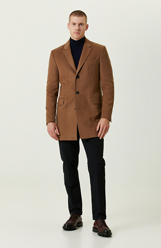 Lacivert Balıkçı Yaka Triko Kazak