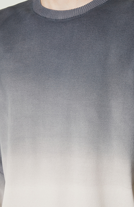 Degradeli Antrasit Triko Kazak