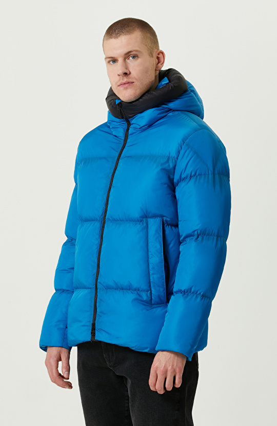 N-Tech Baskı Detaylı Saks Mont