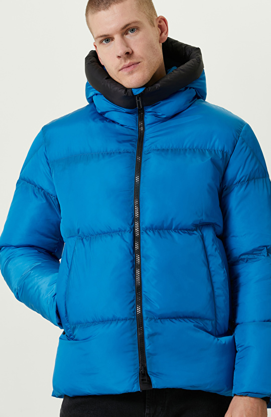 N-Tech Baskı Detaylı Saks Mont