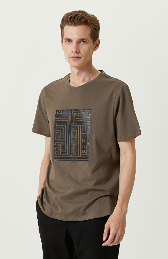 Vizon Pamuklu Baskılı Tshirt