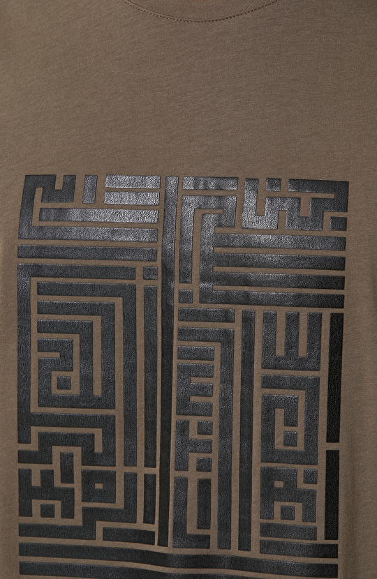 Vizon Pamuklu Baskılı Tshirt