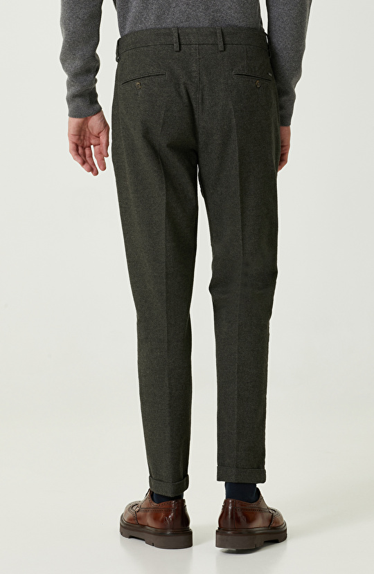 Yan Cepli Haki Pantolon