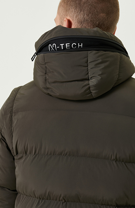 N-Tech Kapüşon Yaka Haki Mont