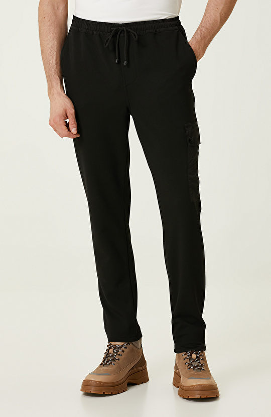 Siyah Kargo Pantolon