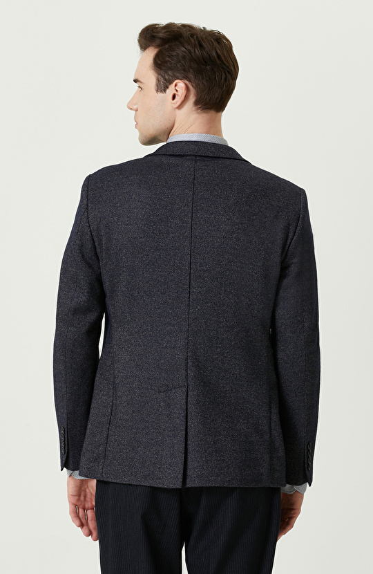 Lacivert Örme Ceket