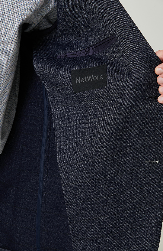 Lacivert Örme Ceket