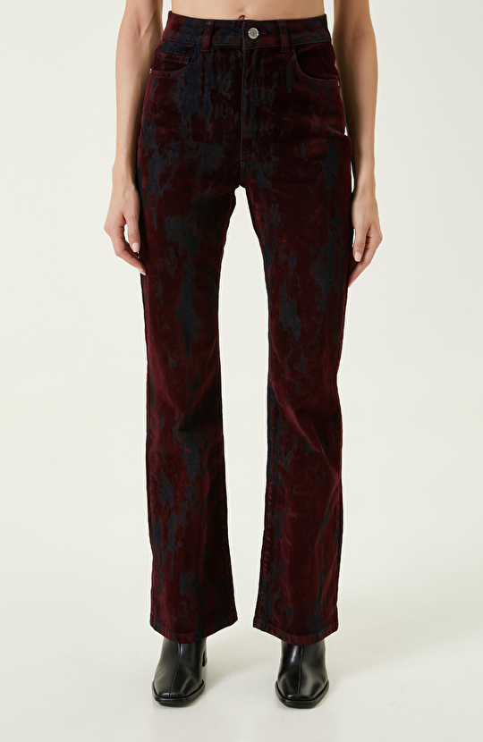 Koyu Indigo Mavi Denim Pantolon
