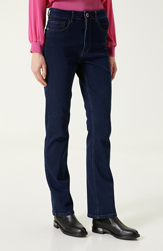 Açık İndigo Mavi Denim Pantolon