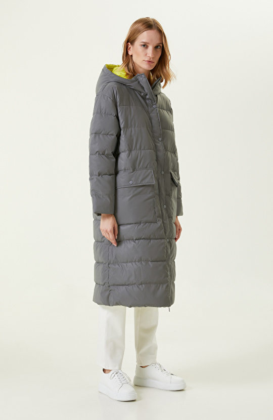 N-Tech Çift Renkli Puffer Kaban