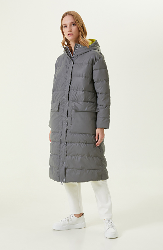 N-Tech Çift Renkli Puffer Kaban
