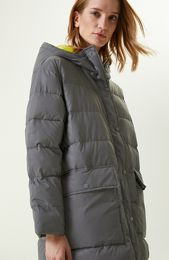 N-Tech Çift Renkli Puffer Kaban