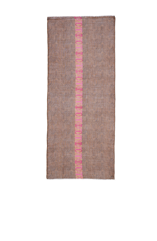 Kahverengi Kadın Yün Şal