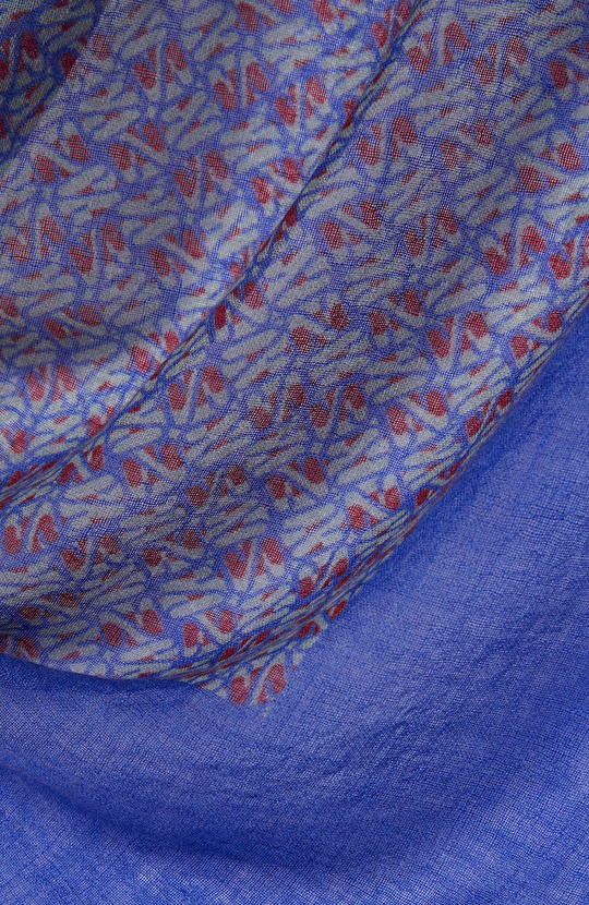 Lacivert Unisex Yün Şal