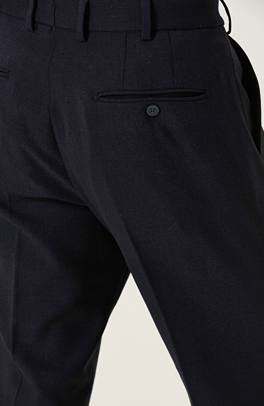 Lacivert Örme Pantolon