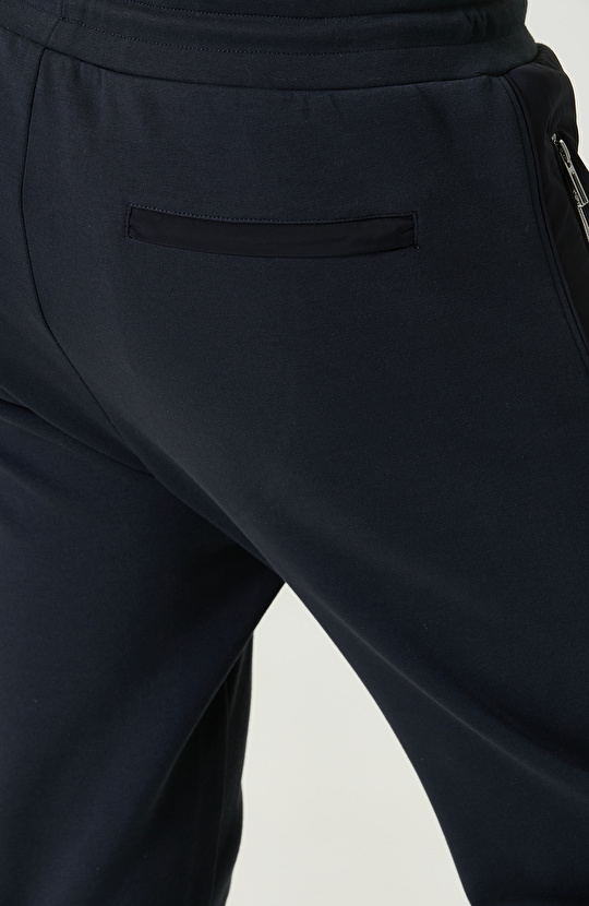 N-Tech Yan Cep Fermuarlı Lacivert Eşofman Altı