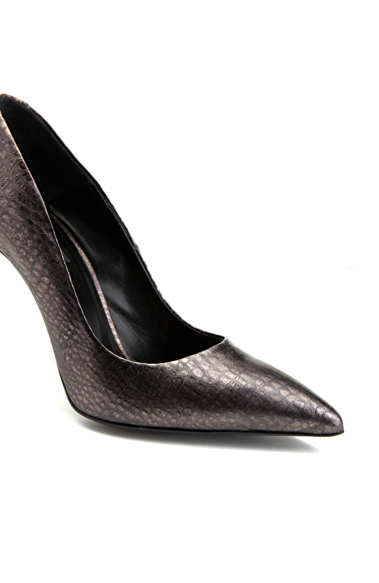 Bronz Deri Stiletto