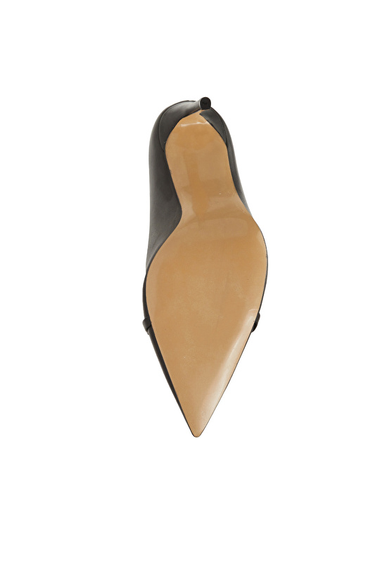 Siyah Deri Stiletto