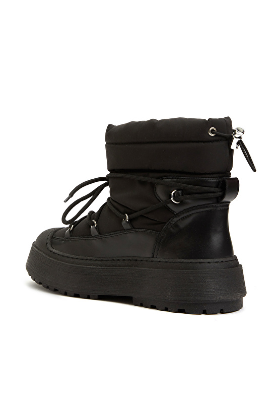 Siyah Kadın Deri Bot